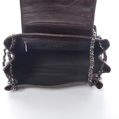Chanel Lambskin Lax Accordion Flap Marron Fonce 5 of 18