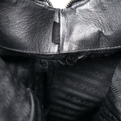 Prada Soft Calf Satchel Black 12 of 18