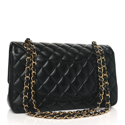 Chanel Lambskin Quilted Medium Double Flap Black 3 of 10