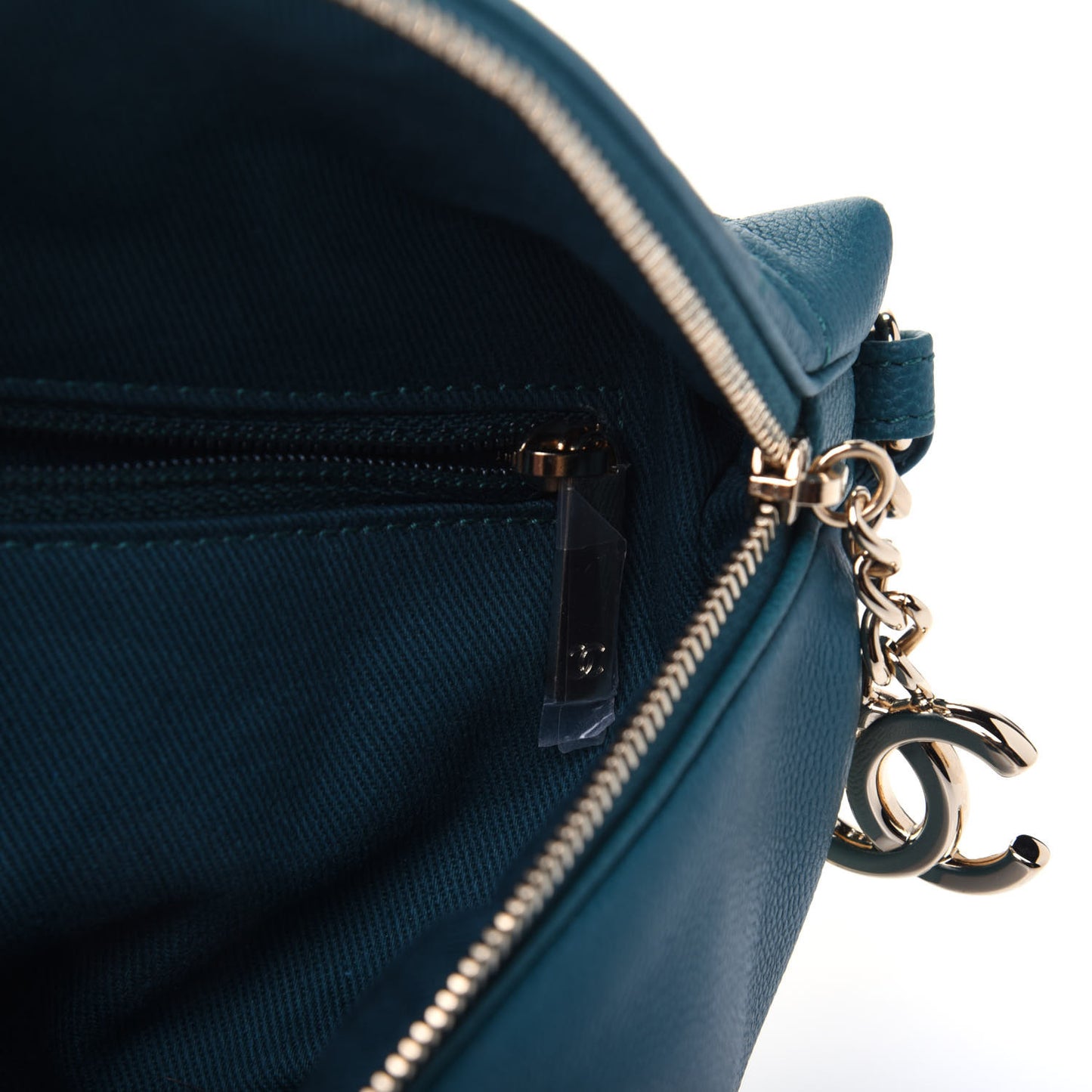 Caviar Quilted Business Affinity Waist Belt Bag Dark Turquoise