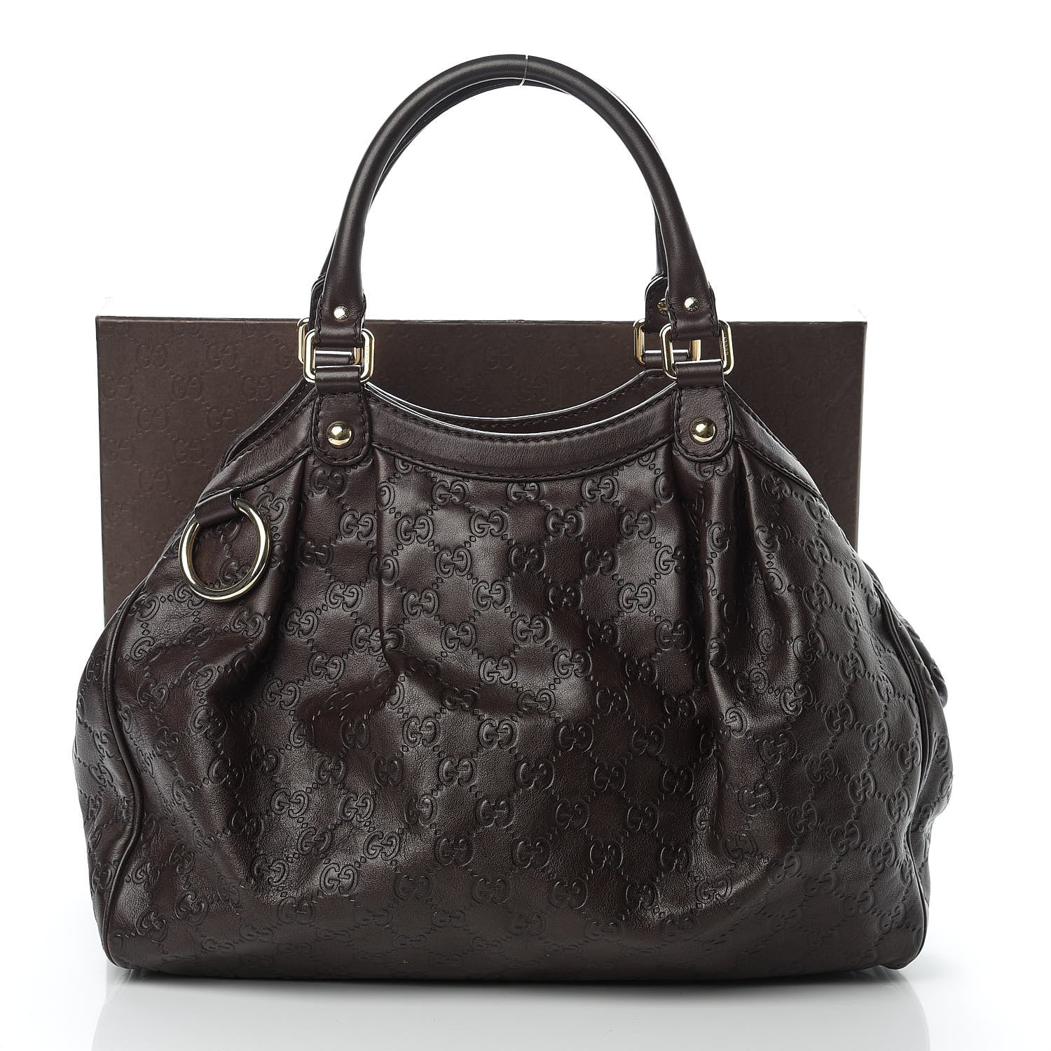Gucci Guccissima Medium Sukey Tote Chocolate 11 of 11