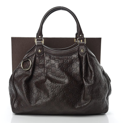 Gucci Guccissima Medium Sukey Tote Chocolate 11 of 11