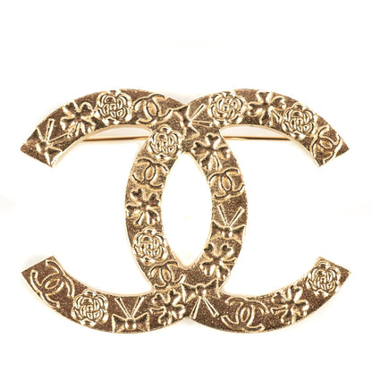Chanel Lucky Symbols CC Brooch Light Gold 1 of 7