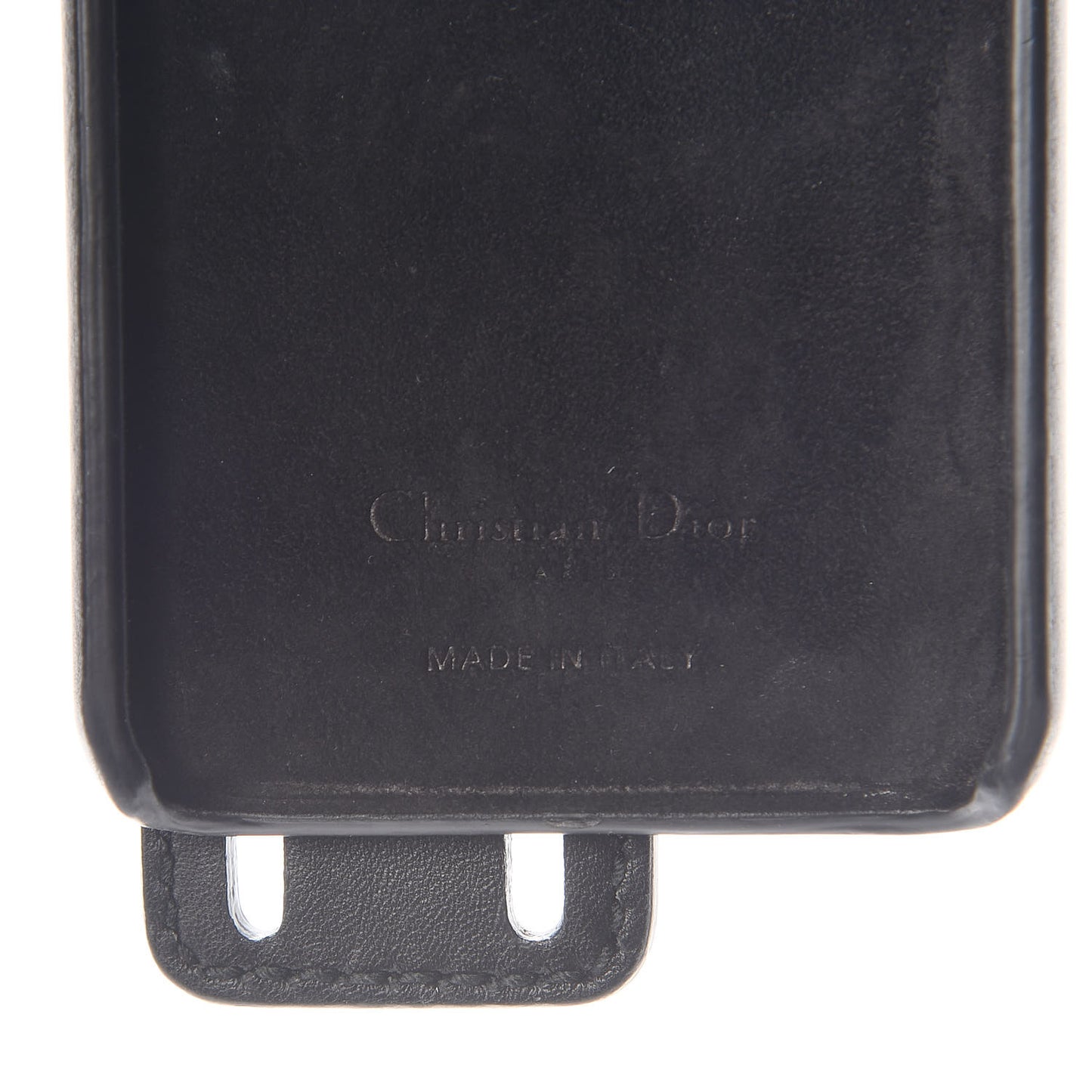 Calfskin J'adior Tech iPhone X Case Black