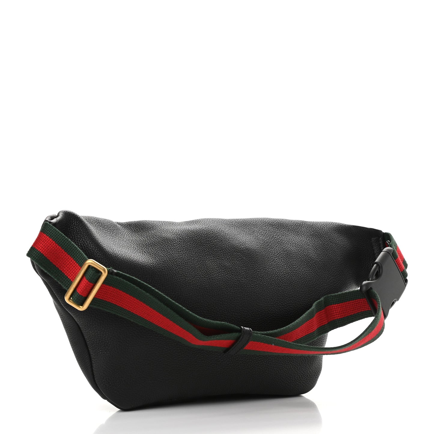 Grained Calfskin Logo Belt Bag Black