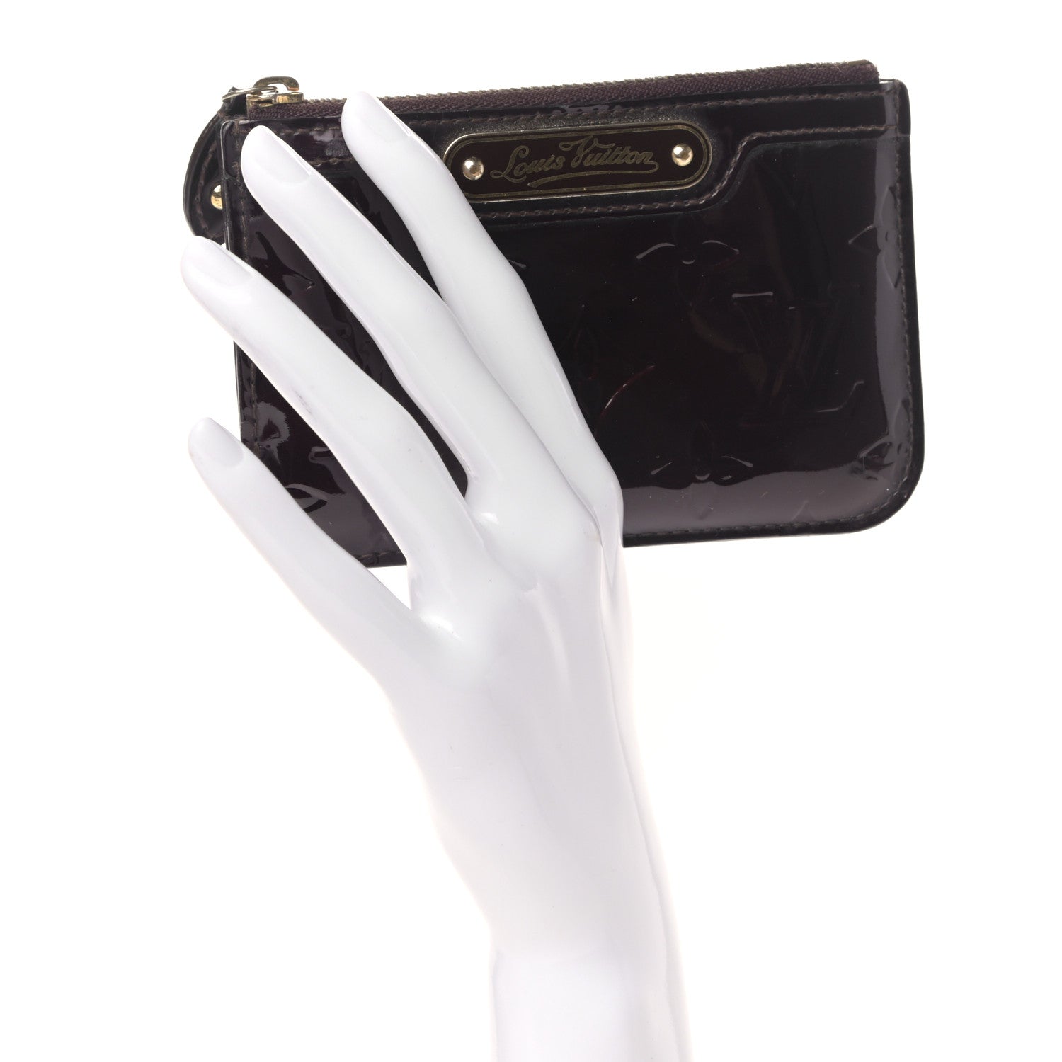 Louis Vuitton Vernis Key Pouch Amarante 2 of 10