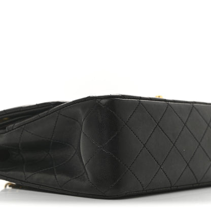 Chanel Lambskin Quilted Medium Double Flap Black 9 of 14
