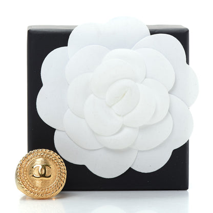 Chanel CC Ring 6.5 Gold 6 of 6