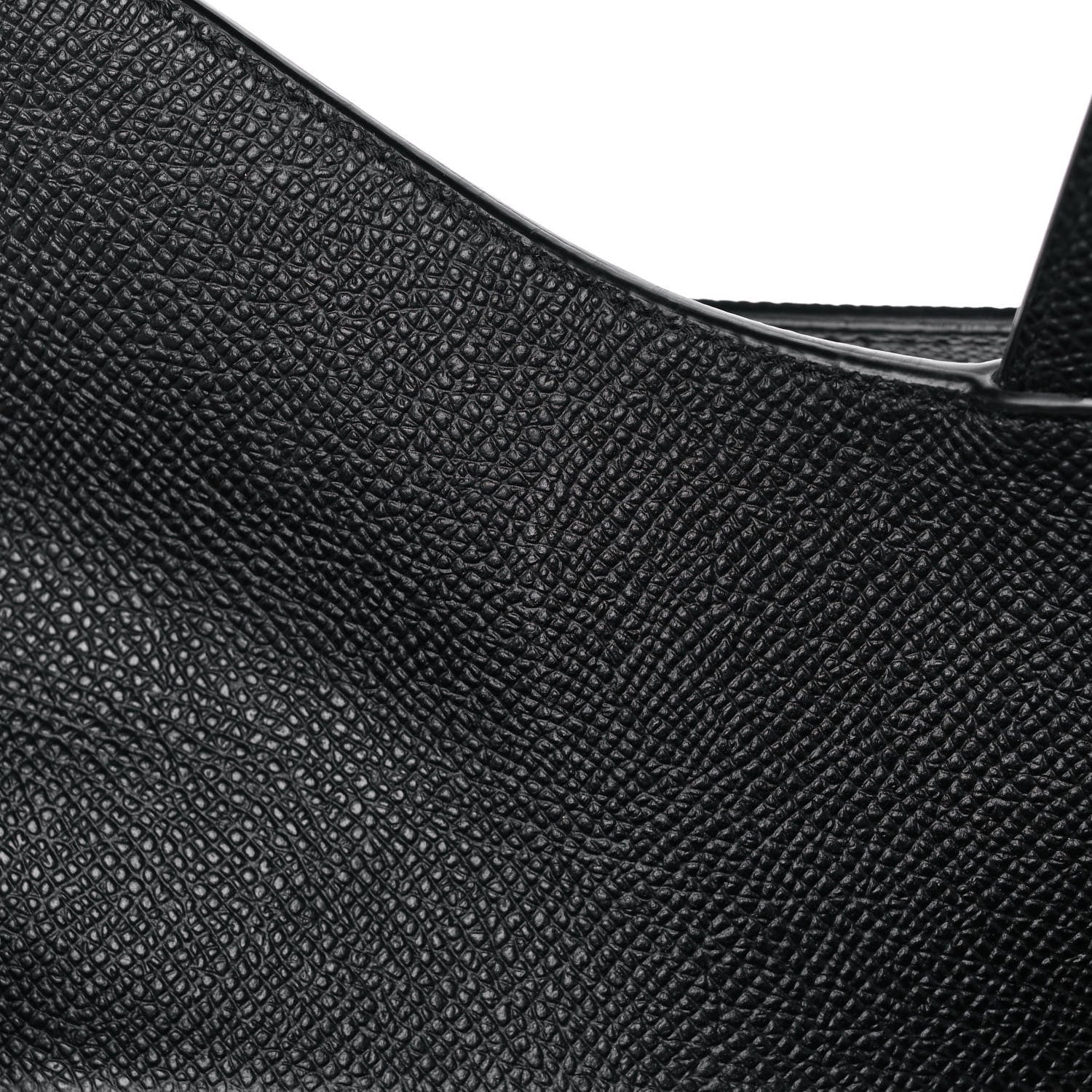 Christian Dior Grained Calfskin Saddle Bag Black 11 of 13