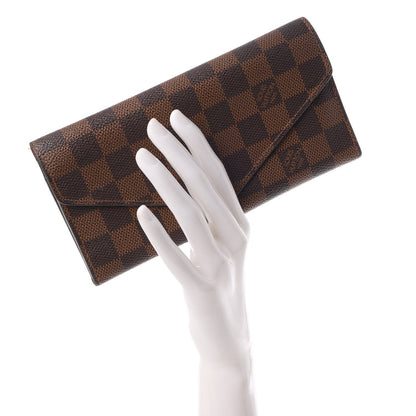 Louis Vuitton Damier Ebene Josephine Wallet Red 2 of 17