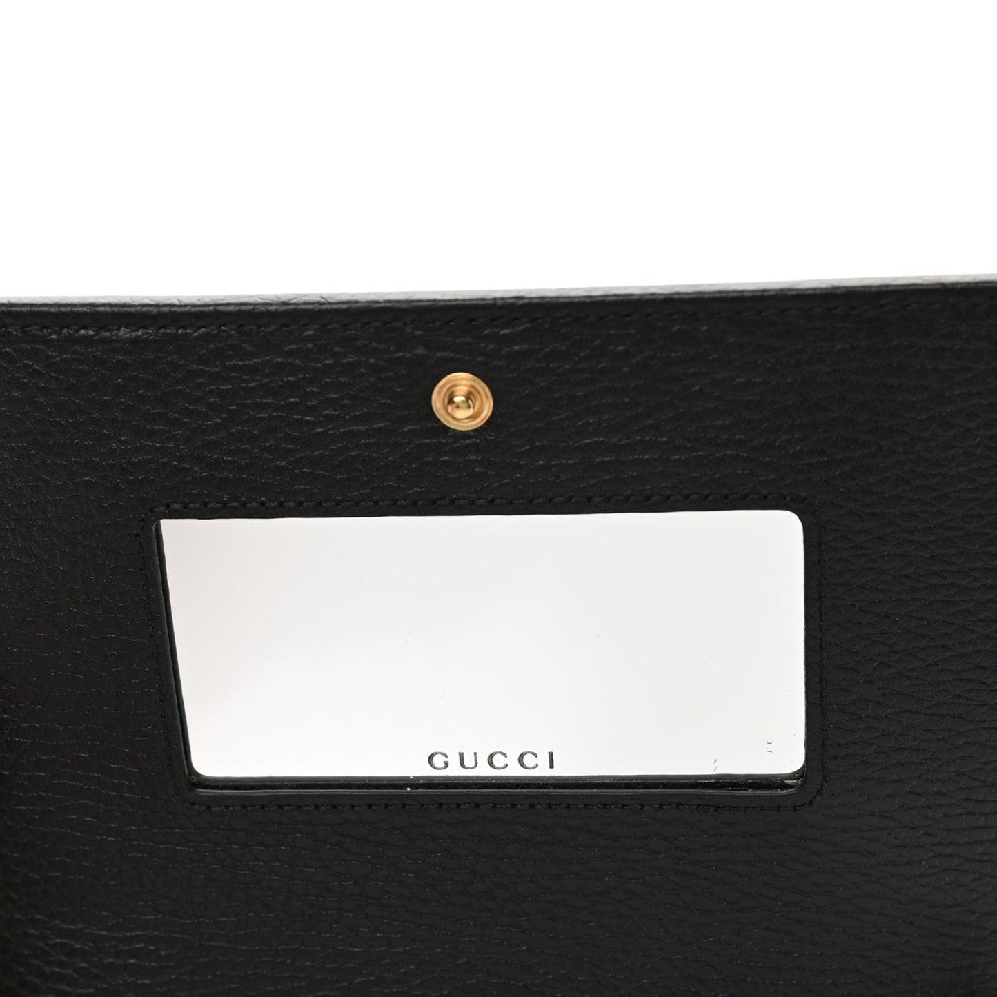 Calfskin Mini GG Marmont Chain Wallet Black