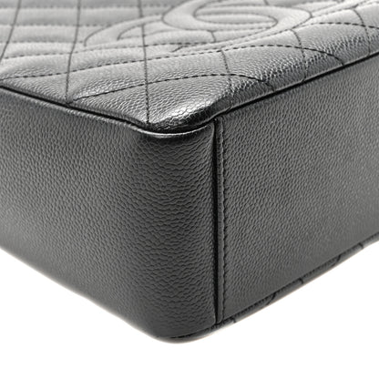 Chanel Caviar Quilted Petit Shopping Tote PST Black 9 of 10