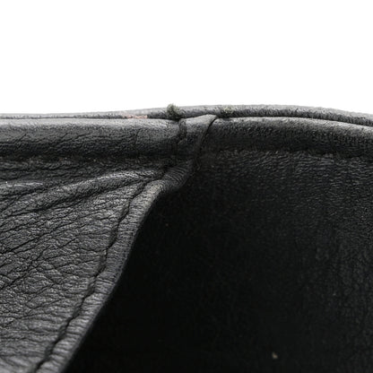 Chanel Calfskin Diamond Stitched Card Holder Wallet Black 10 of 10