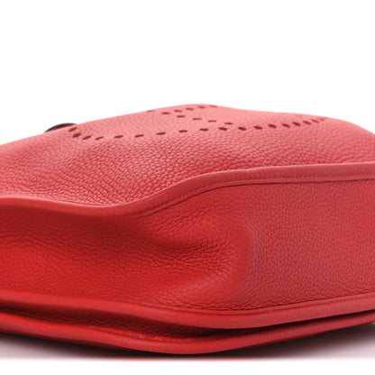 Hermes Taurillon Clemence Evelyne III PM Rouge Tomate 9 of 13