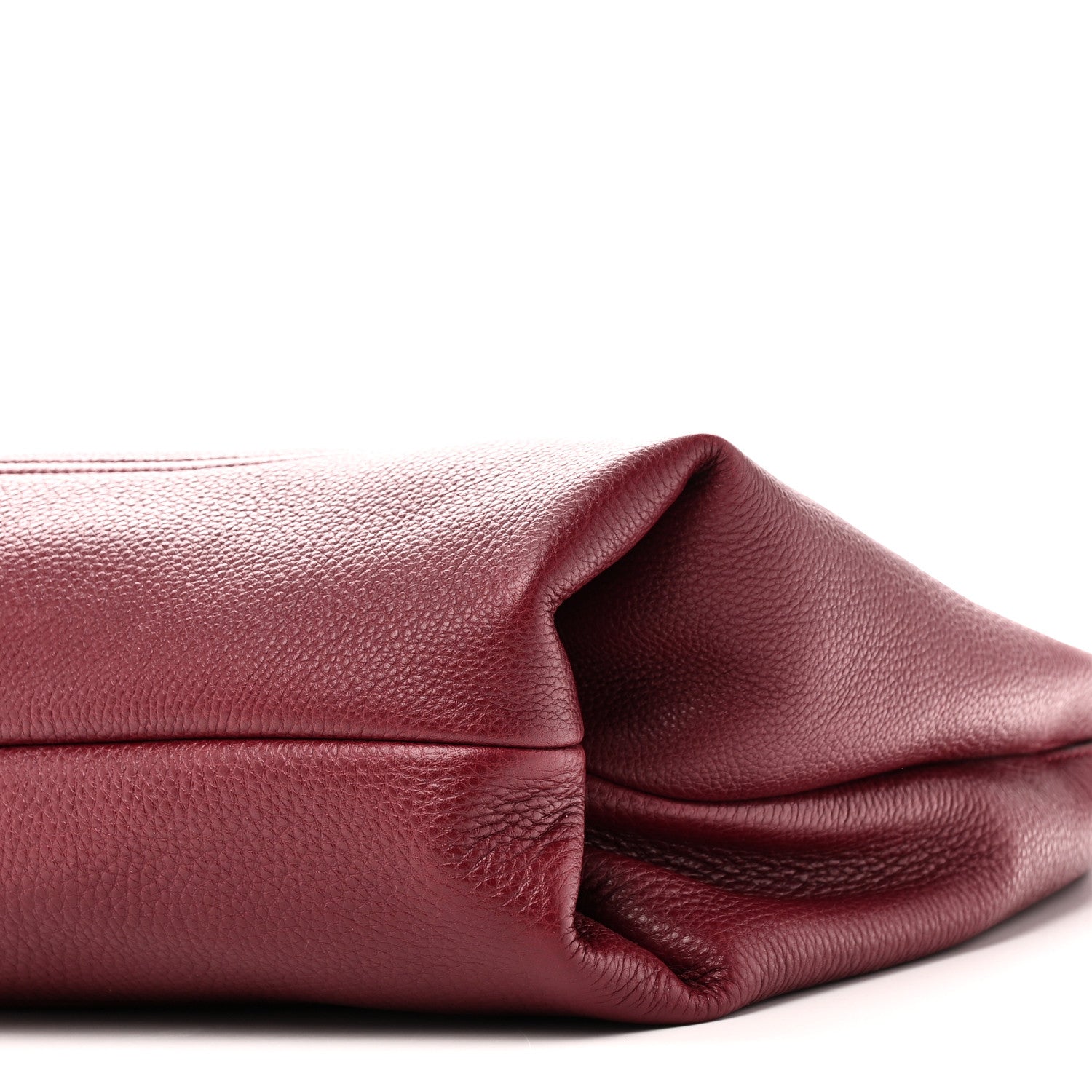 Gucci Grained Calfskin Softbit Maxi Shoulder Bag Rosso Ancora Red 10 of 10