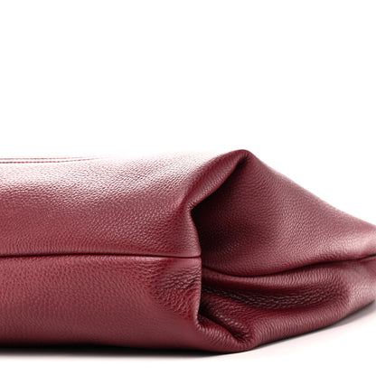 Gucci Grained Calfskin Softbit Maxi Shoulder Bag Rosso Ancora Red 10 of 10
