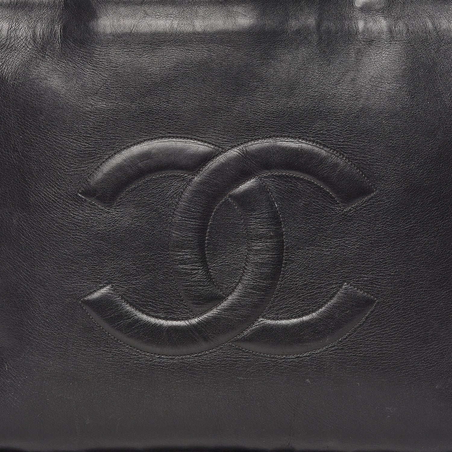 Chanel Calfskin CC Tote Black 19 of 19