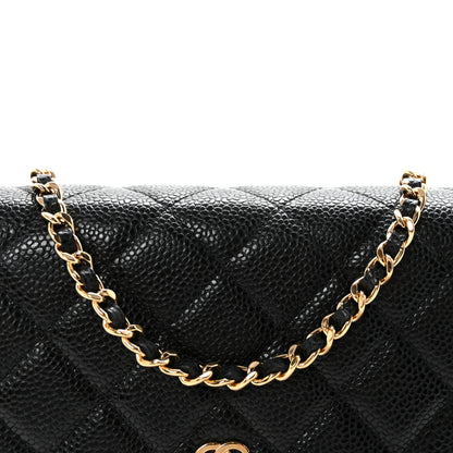 Chanel Caviar Quilted Wallet on Chain WOC Black 9 of 12