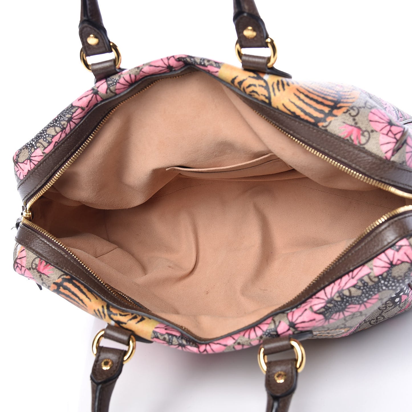 GG Supreme Monogram Bengal Medium Boston Beige PInk