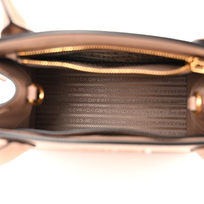 Prada Saffiano Cuir Calfskin Small Monochrome Top Handle Tote Cipria 5 of 9