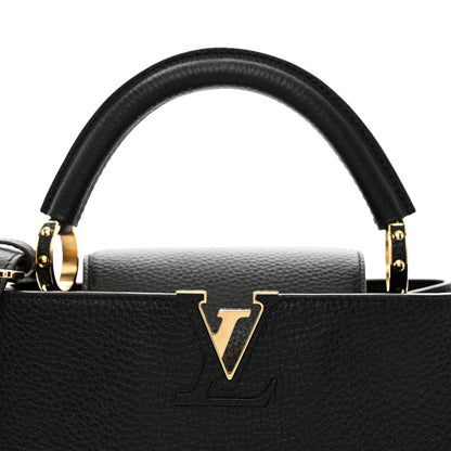 Louis Vuitton Taurillon Capucines BB Black 5 of 9
