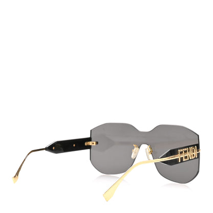 Fendi Acetate Metal Fendigraphy Shield Sunglasses FE 40067U  Black 4 of 7