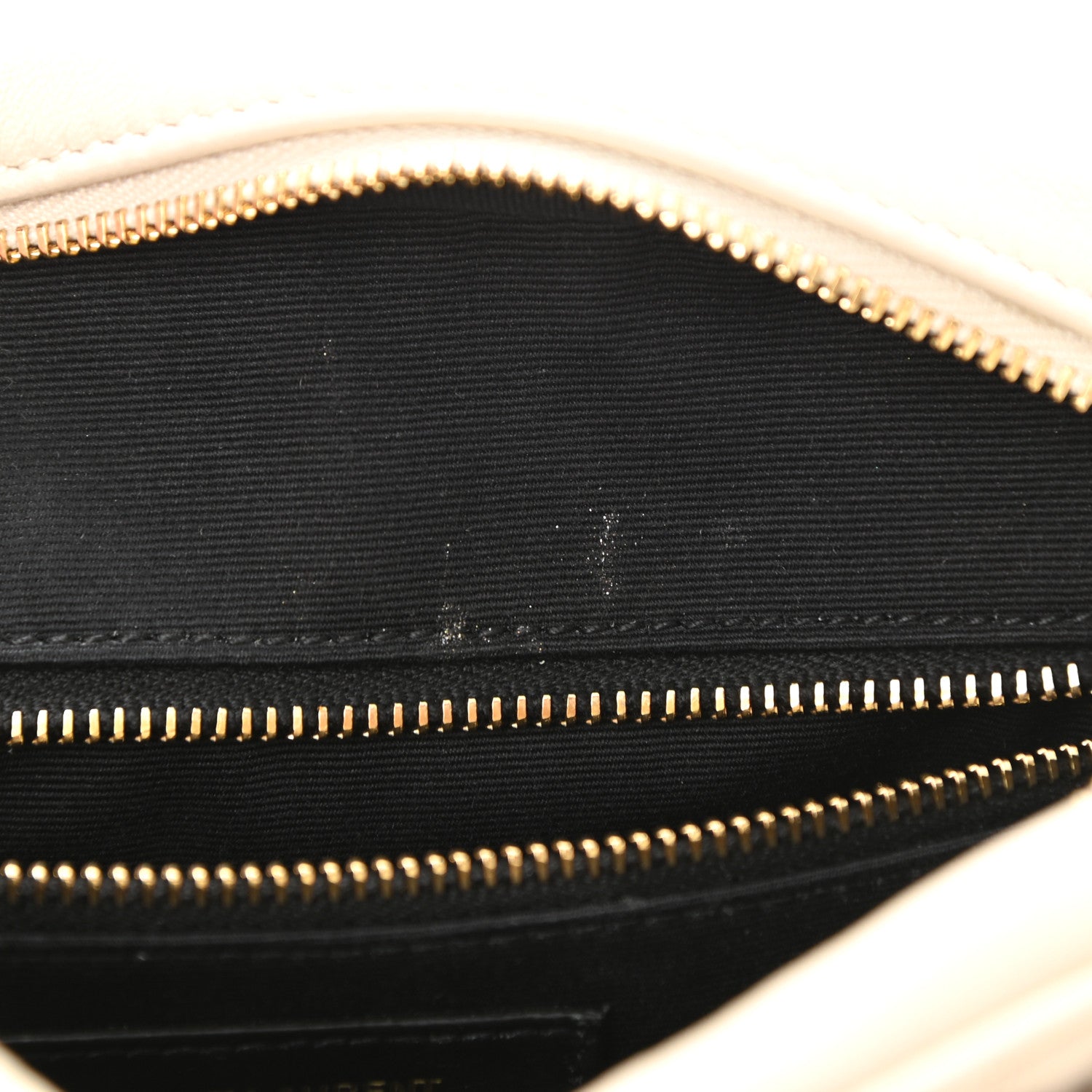 Saint Laurent Lambskin Quilted Victoire Camera Bag Blanc Vintage 11 of 11