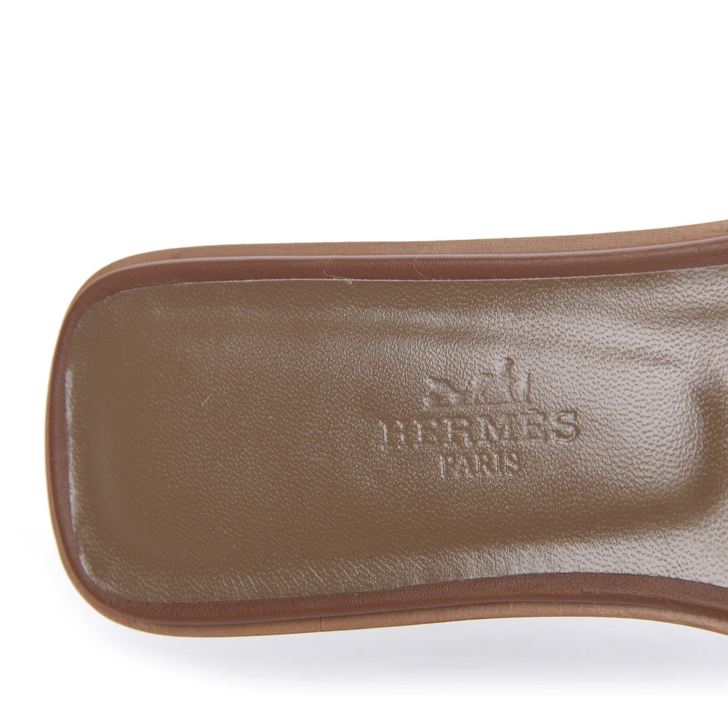 Box Calfskin Oran Sandals 36.5 Gold