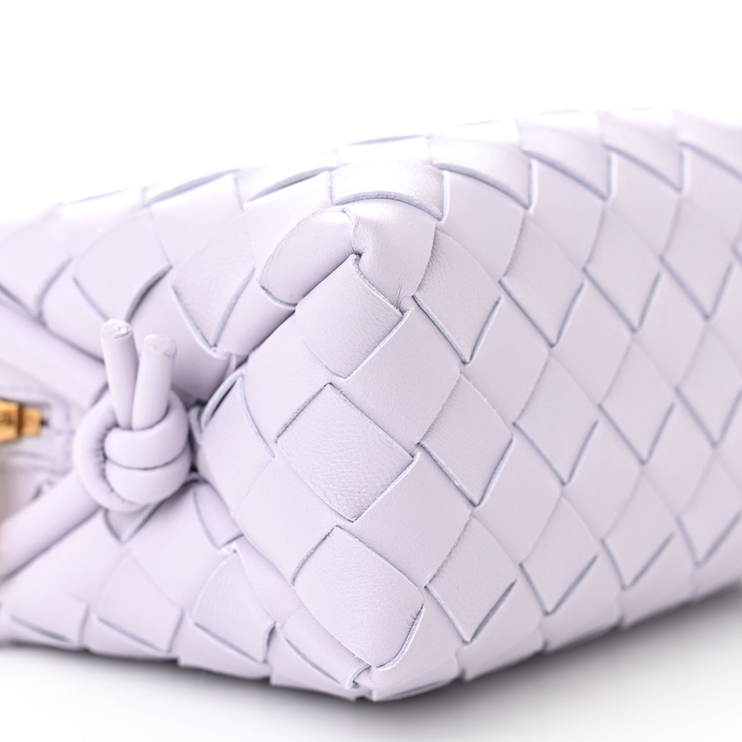 Nappa Intrecciato Mini Loop Camera Bag Oyster