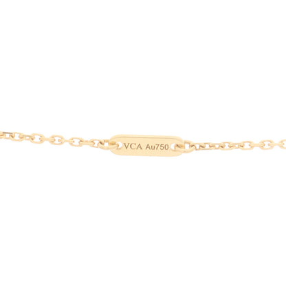 Van Cleef & Arpels 18K Yellow Gold Mother of Pearl Sweet Alhambra Pendant Necklace 4 of 6