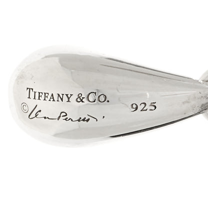 Tiffany Sterling Silver Elsa Peretti Teardrop Earrings 4 of 5