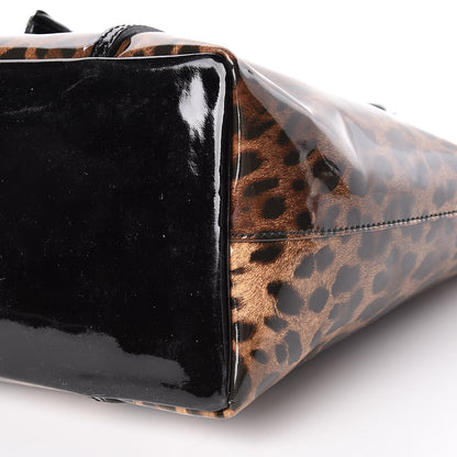 Dolce & Gabbana Patent Leopard Print Shopping Tote 9 of 10