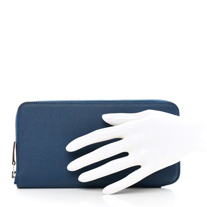 Hermes Epsom Silk'In Wallet Deep Bleu 2 of 8