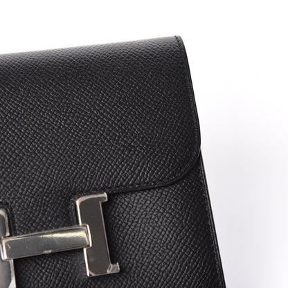 Hermes Epsom Constance Short Wallet Black 8 of 9