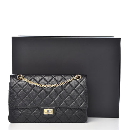 Chanel Aged Calfskin Quilted 2.55 Reissue 226 Flap Black 11 of 11