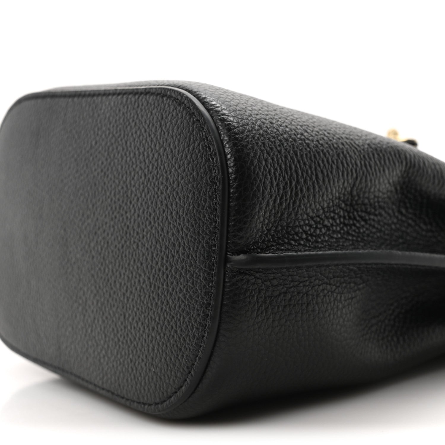 Mulberry Small Classic Grain Mini Islington Bucket Bag Black 9 of 9