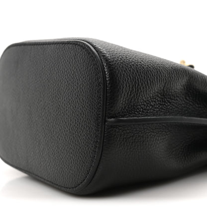 Mulberry Small Classic Grain Mini Islington Bucket Bag Black 9 of 9