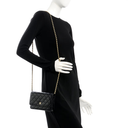 Chanel Caviar Quilted Wallet On Chain WOC Black 2 of 9