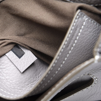 Chloe Calfskin Medium Marcie Round Crossbody Bag Cashmere Grey 8 of 9