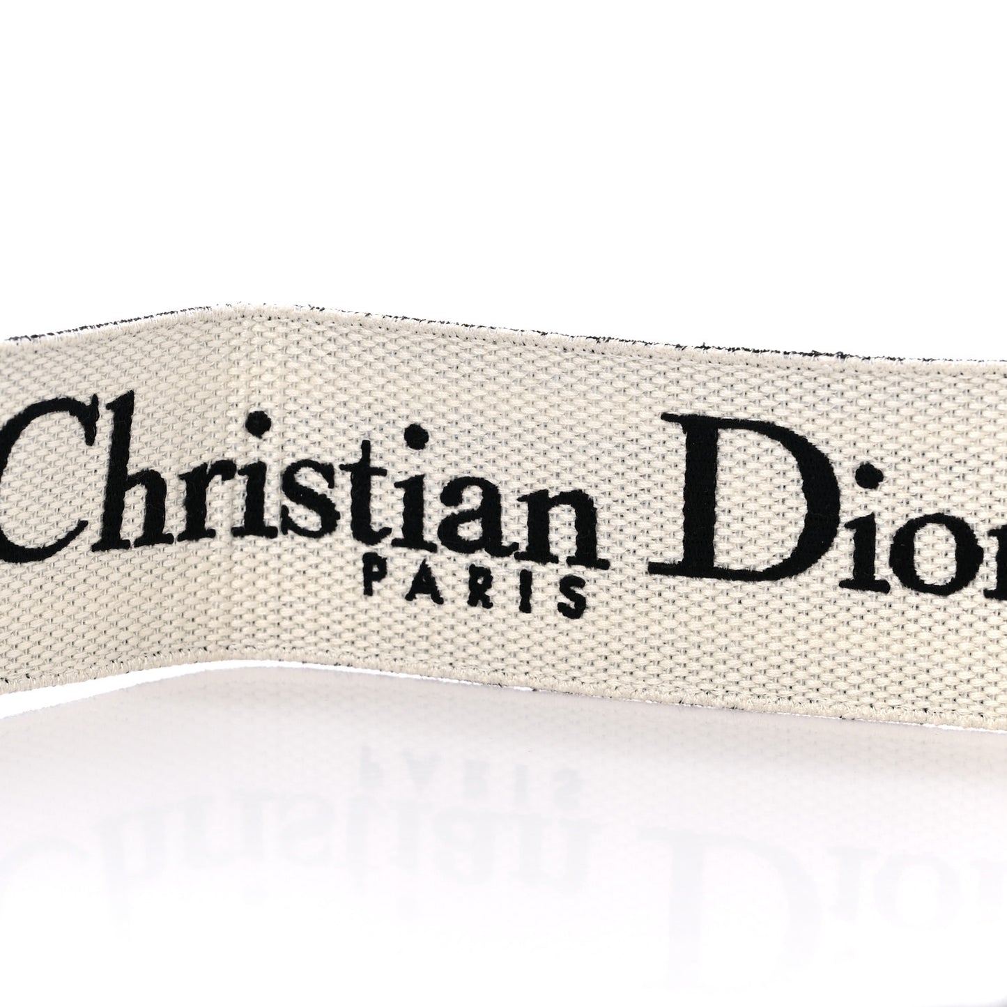 Canvas Embroidered Shoulder Strap Black Ultramatte