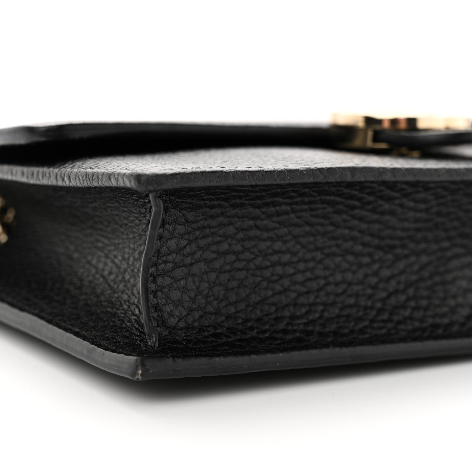 Gucci Dollar Calfskin Interlocking G Chain Wallet Black 8 of 11