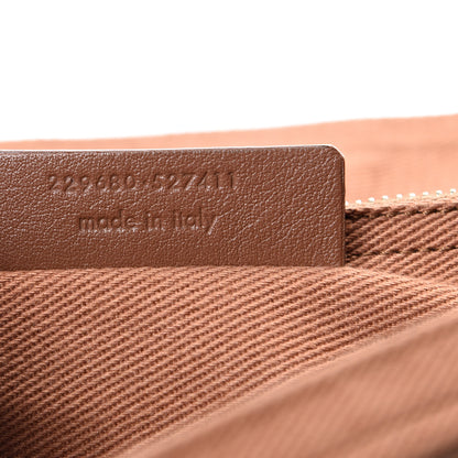 Saint Laurent Calfskin Canvas Medium Muse Two Brown 6 of 12