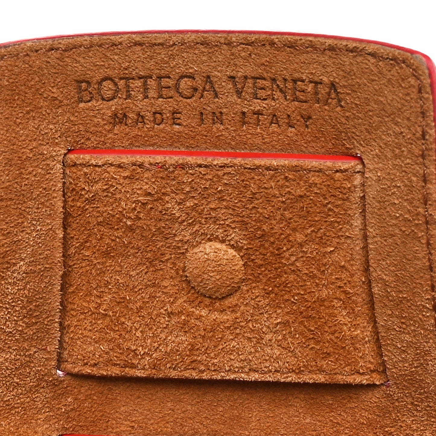 French Calfskin Shell Bag Chili Tomato
