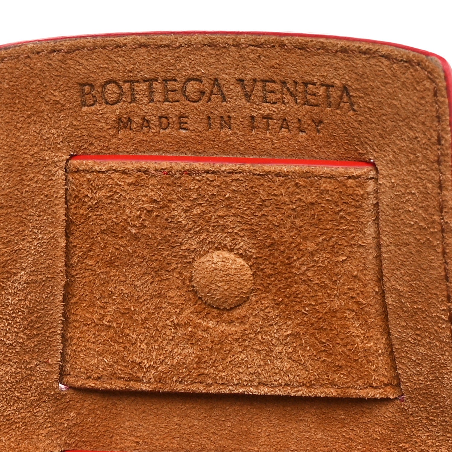 Bottega Veneta French Calfskin Shell Bag Chili Tomato 7 of 12
