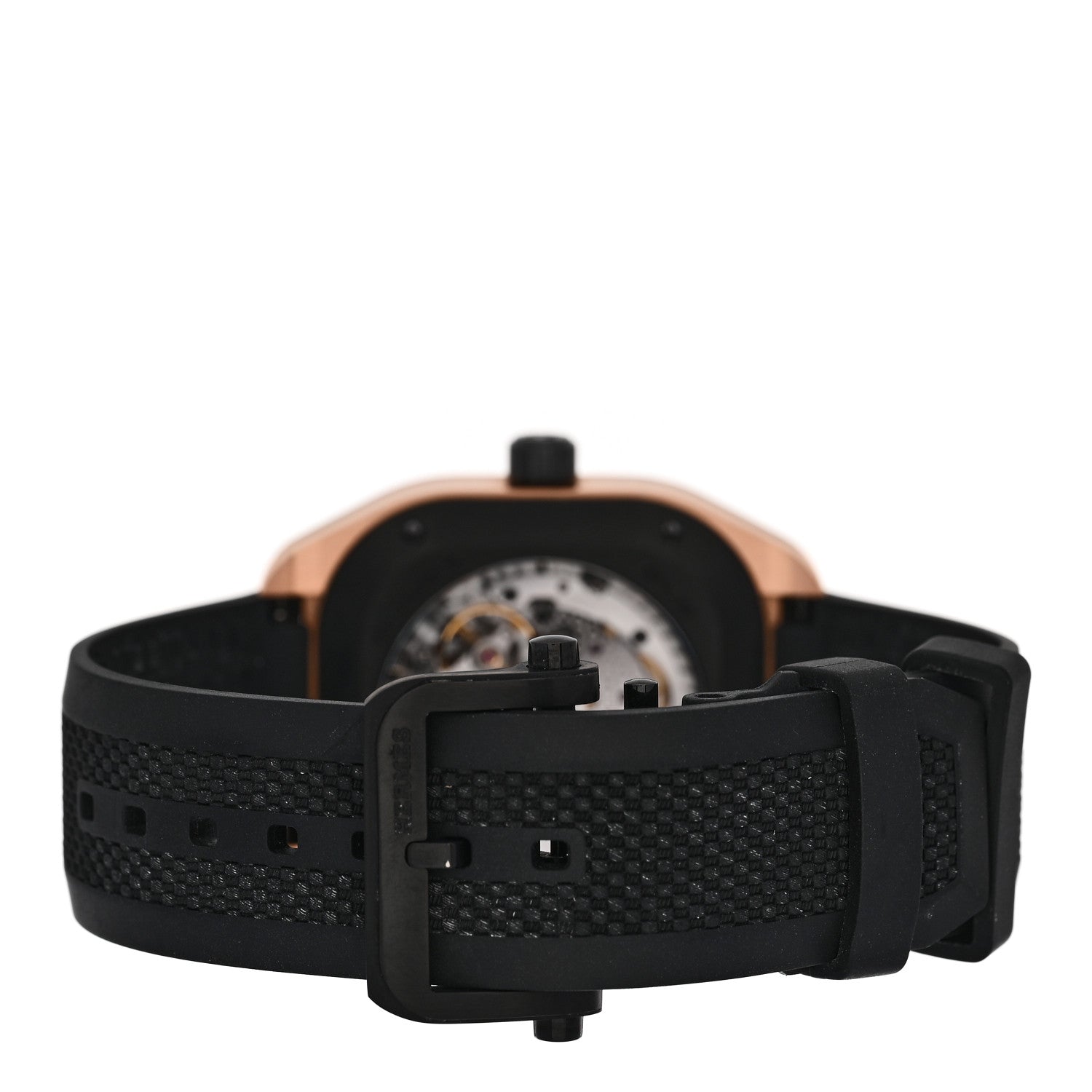 Hermes 18K Rose Gold 39mm H08 Automatic Watch Noir 3 of 5