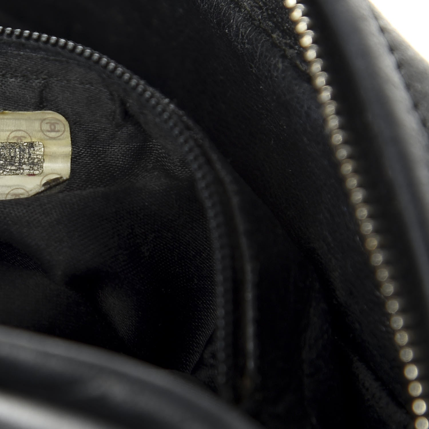 Chanel Lambskin Quilted CC Tassel Camera Case Black 7 of 9