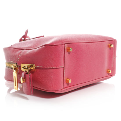 Prada Saffiano Lux Petite Bowler Peonia 4 of 11