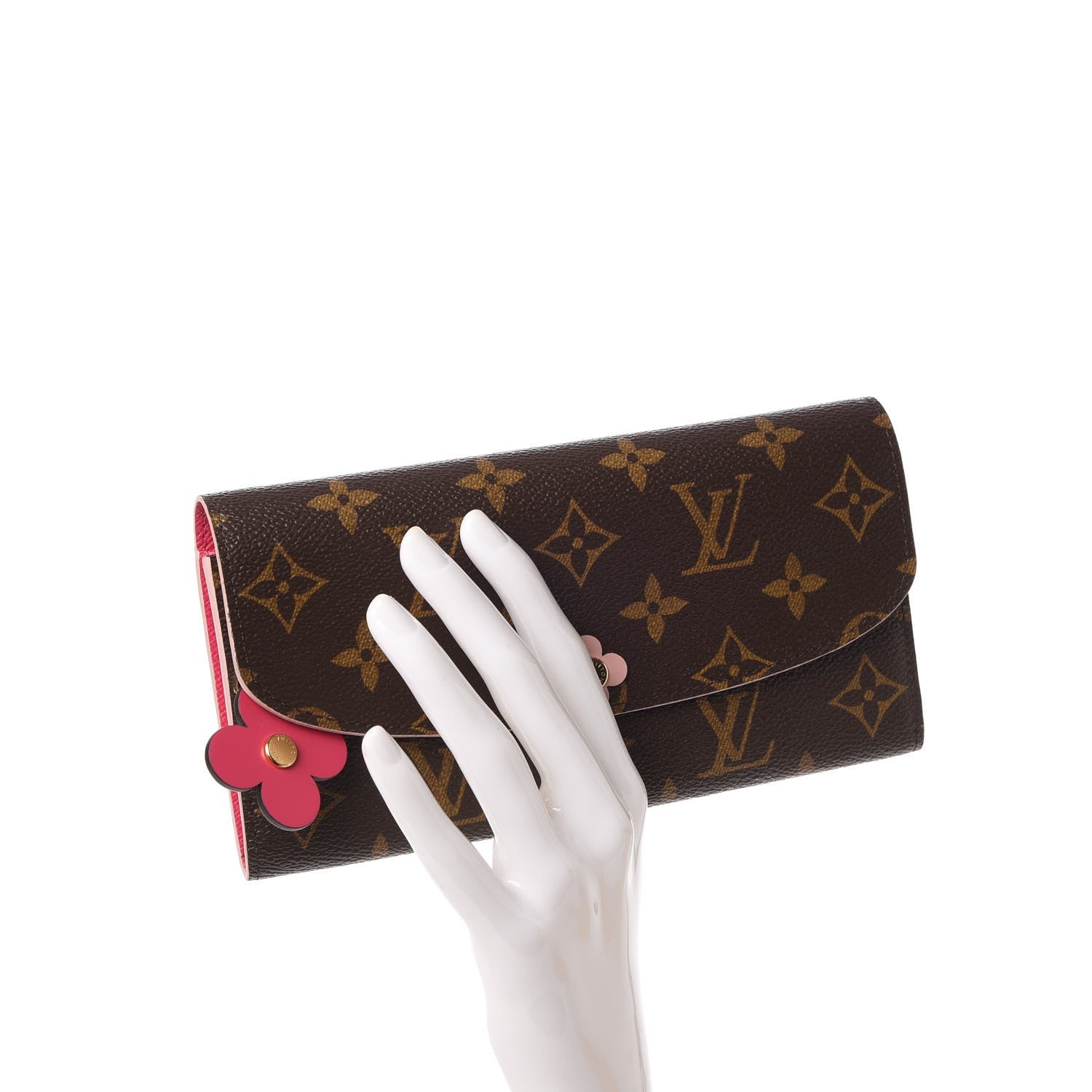 Louis Vuitton Monogram Bloom Flower Emilie Wallet 2 of 7