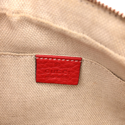 Gucci Pebbled Calfskin Small Soho Disco Bag Tabasco Red 6 of 13