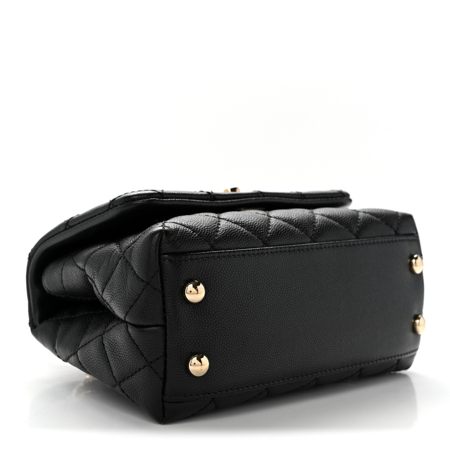 Chanel Caviar Quilted Extra Mini Coco Handle Flap Black 4 of 11
